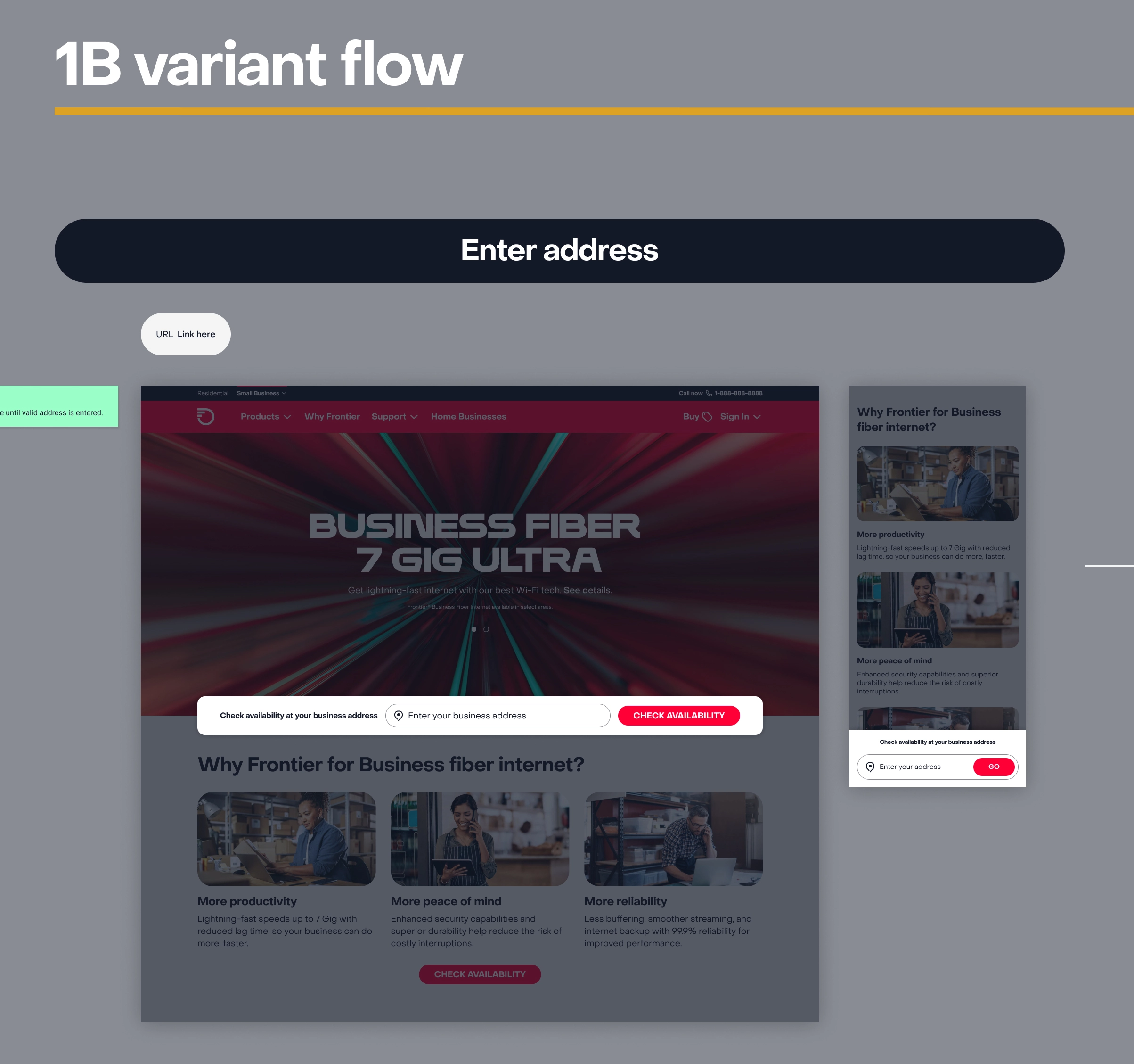 Frontier Serviceability Flow