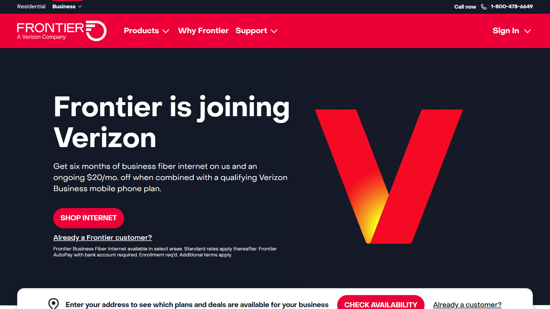 Frontier + Verizon Wayfinder Pages