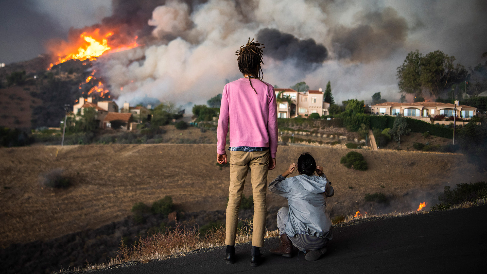 People Watching Wildfires